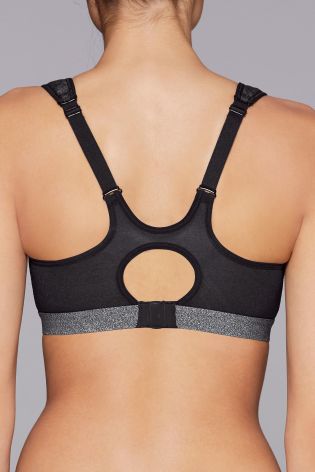 Grey Non Padded Non Wired Sports Bra